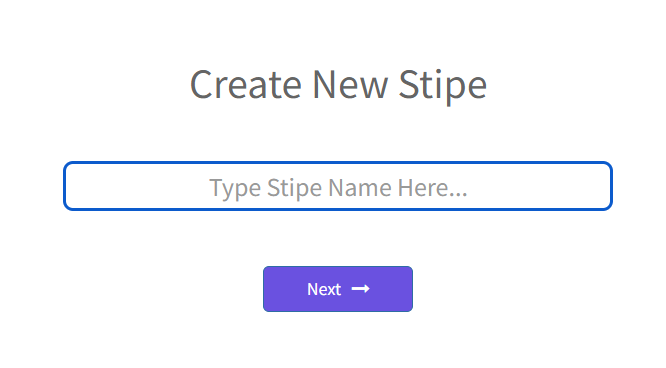 Create new stipe