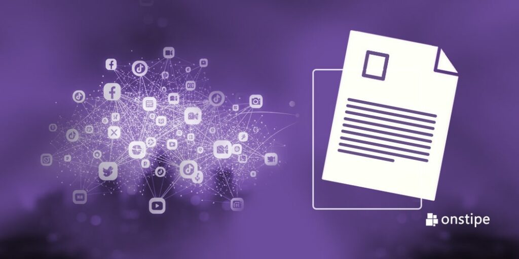 Social media strategy unique content