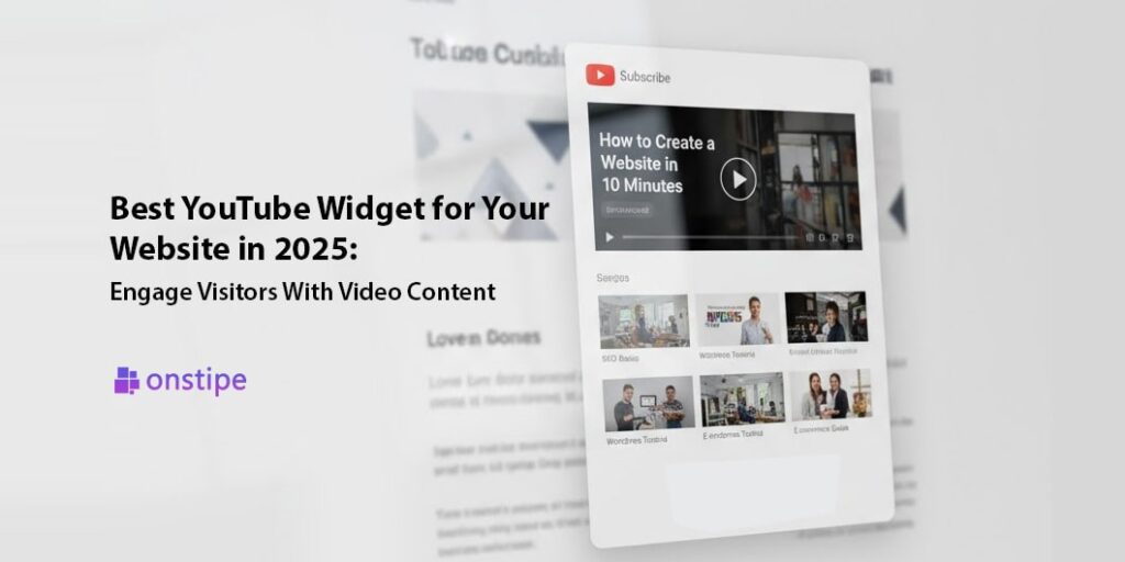 Best youtube widget for website