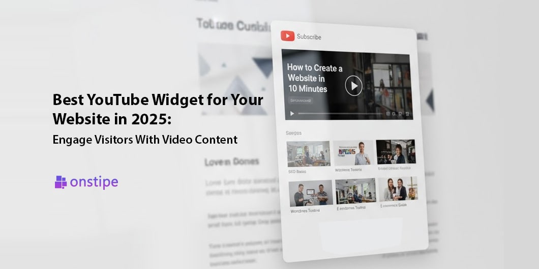 Best youtube widget for website