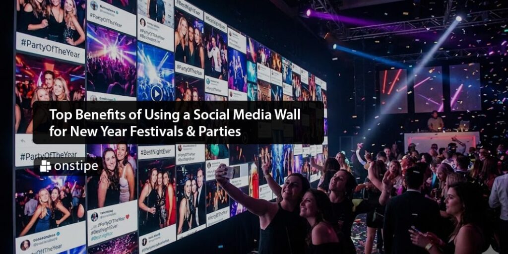 Social Media Wall for New Year Festivals & Parties