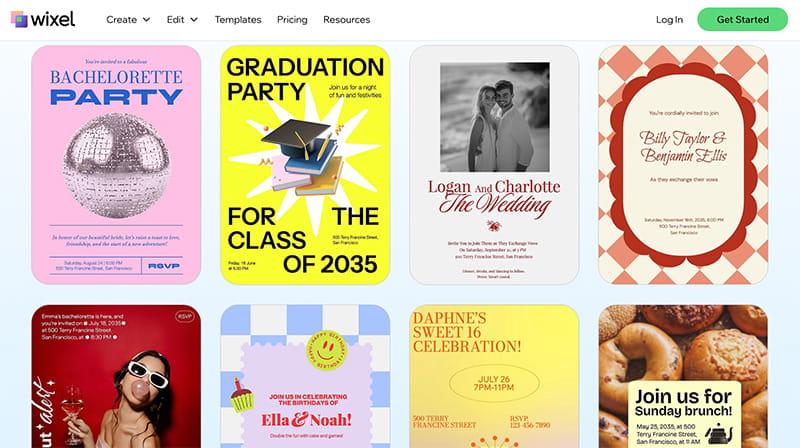 Wixel Invitation Maker