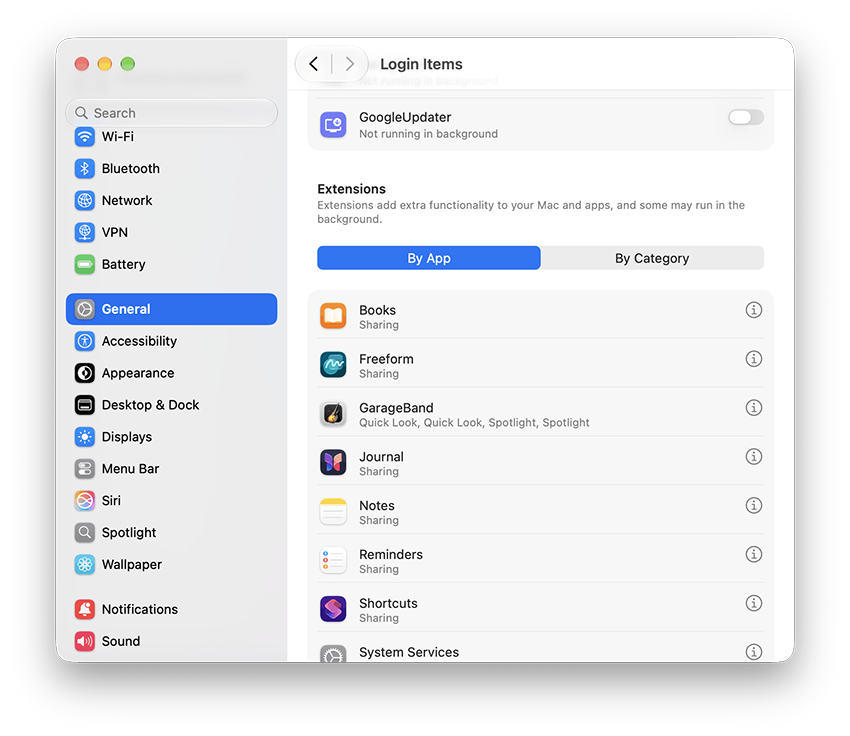 Apple menu steps