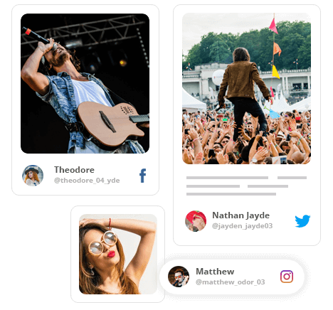 Social wall for events and conferences