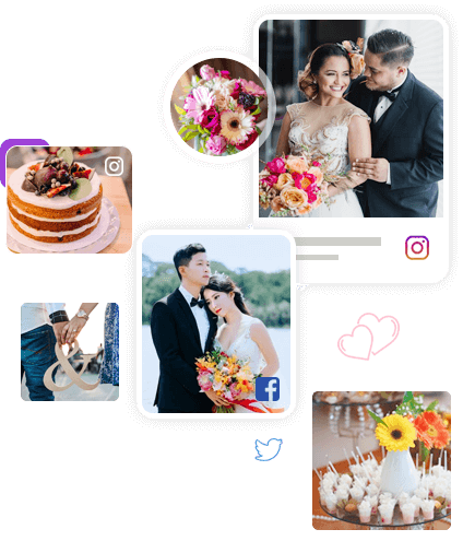Social Wall for Wedding Events