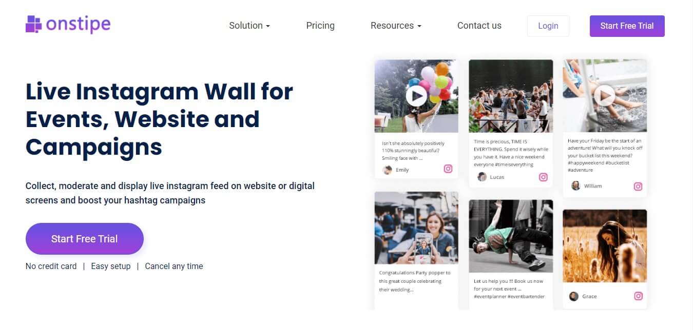Live Instagram Wall Best Instagram Wall for Events and Website